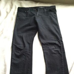 31x32 Men’s Black Denim Straight Regular Jeans H&M